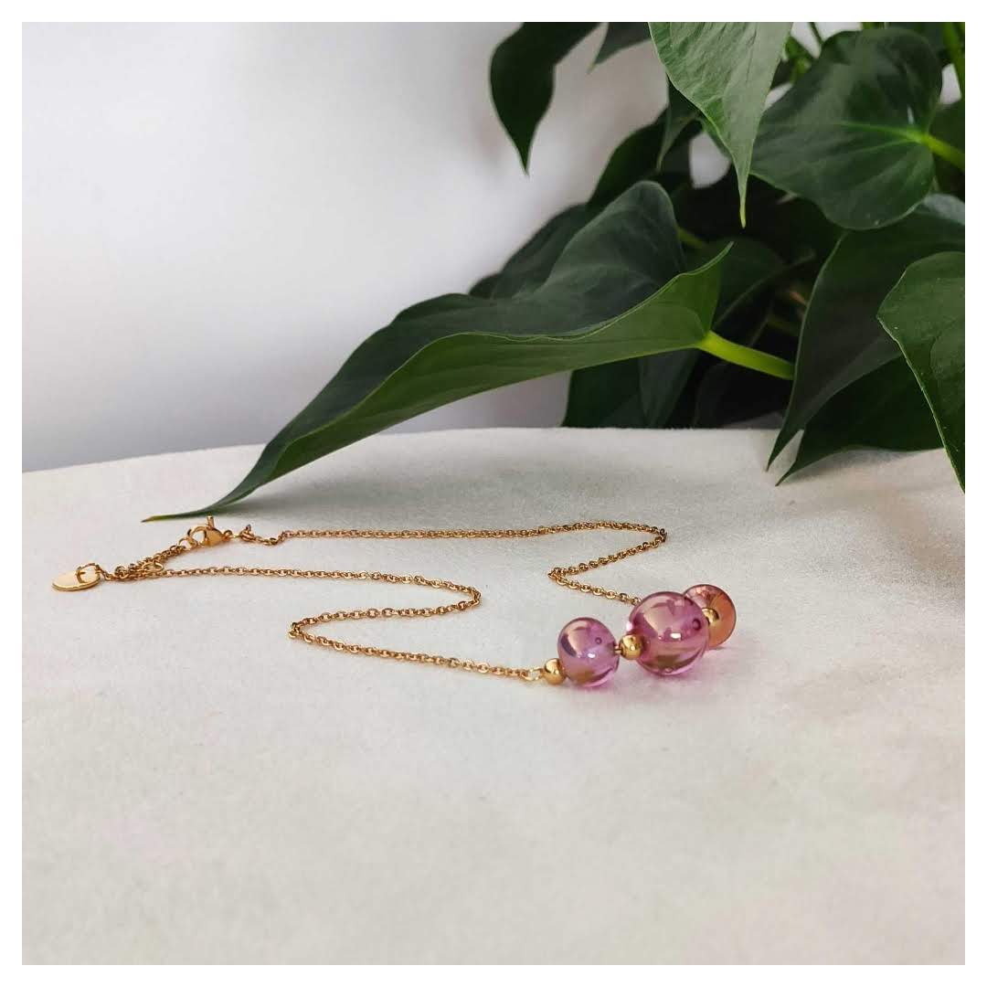 Collier Fantaisie Manon En Perles De Rocaille Et Nacre - Multicolore - Artisanat - Neuf Avec étiquettes