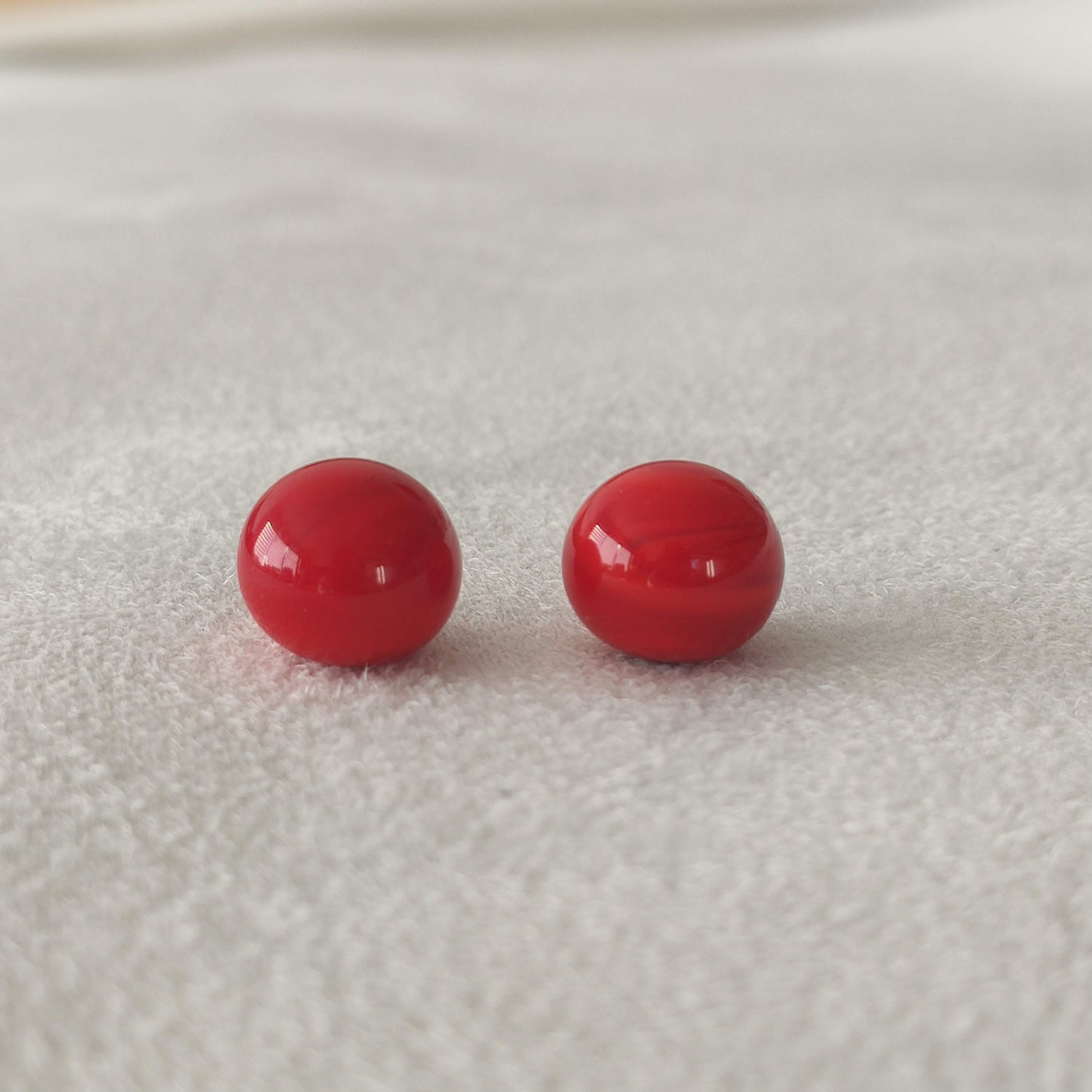 Duo de perles rouge