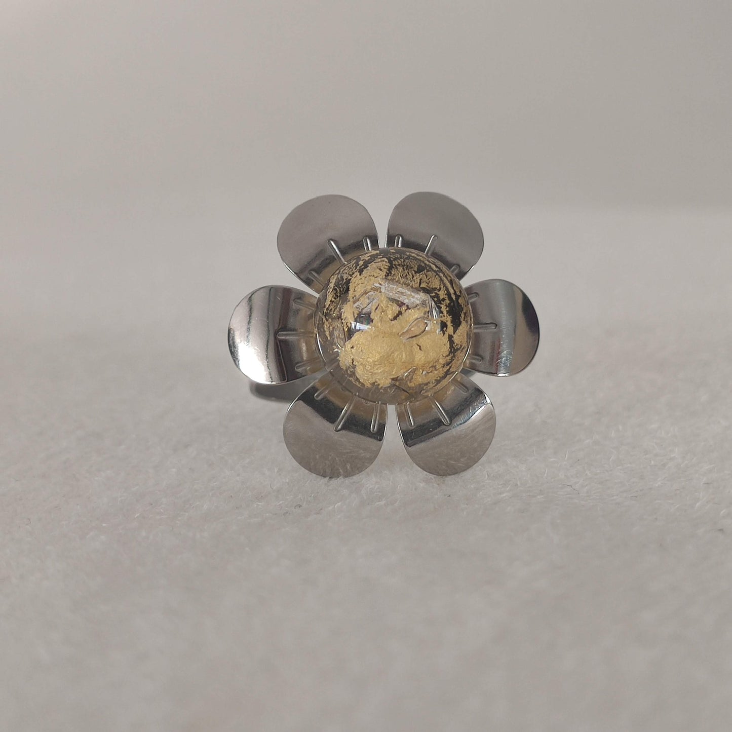 Bague " Kiléyo " feuille d'or