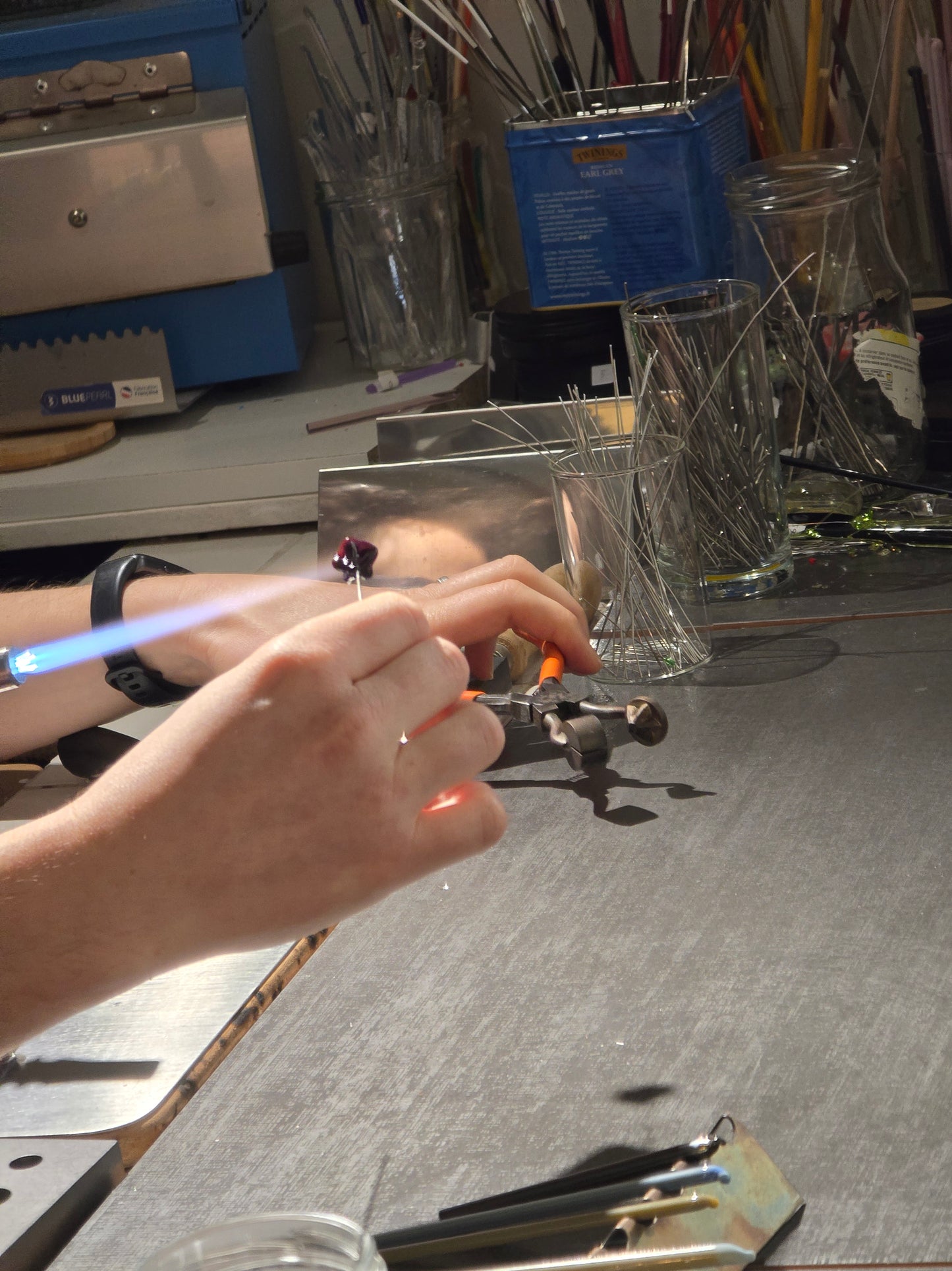 Atelier " Réalisez votre bouquet de fleurs en verre filé au chalumeau " en duo