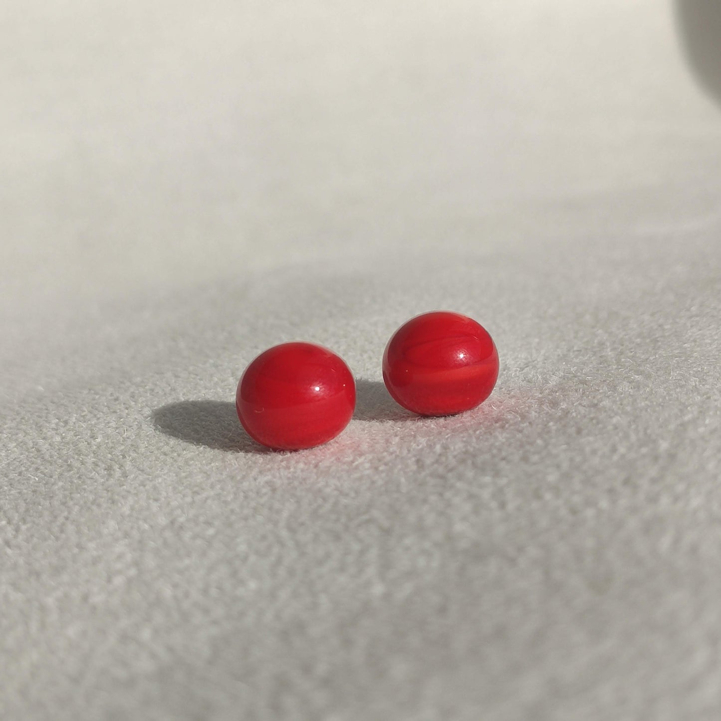 Duo de perles rouge